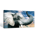 Stretched Canvas Elephant Painting Ready to Hang On the Wall Decor